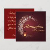 Ramadan Kareem feestdag Persoonlijke moderne kaart (Voorkant / Achterkant)