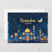 Ramadan Kareem Feestdagenkaart (Voorkant / Achterkant)