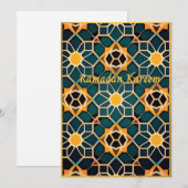 Ramadan Kareem Feestdagenkaart (Voorkant / Achterkant)
