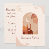 Ramadan Kareem Feestdagenkaart (Voorkant / Achterkant)