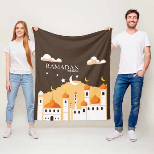 Ramadan Kareem Fleece Blanket (In situ)