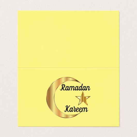 Ramadan Kareem Folded Visitekaartje (Buitenkant ongevouwen)