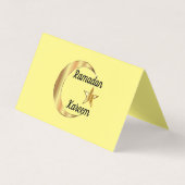 Ramadan Kareem Folded Visitekaartje (Voorkant)