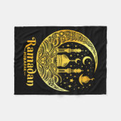 Ramadan Kareem Gelukkig Vasten Ramadan Mubarak Isl Fleece Deken (Voorkant (Horizontaal))