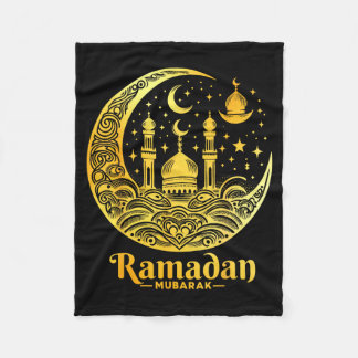 Ramadan Kareem Gelukkig Vasten Ramadan Mubarak Isl Fleece Deken