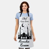 Ramadan Kareem - Gepersonaliseerde Chef Name Schort (Gedragen)