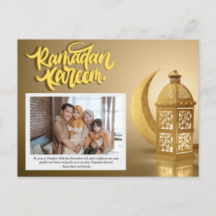 Ramadan Kareem gepersonaliseerde fototekst Feestdagenkaart