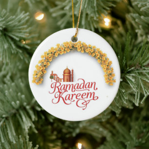 Ramadan Kareem gepersonaliseerde huisdecoratie orn Keramisch Ornament
