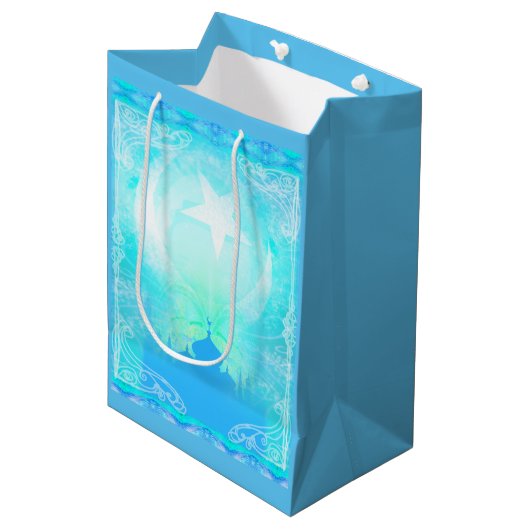 Ramadan Kareem Gift Bag Medium Cadeauzakje (Voorkant Gekanteld)