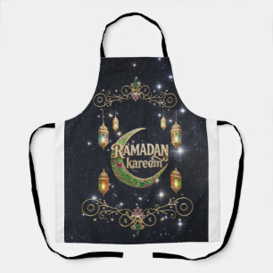 Ramadan Kareem glanzende lucht Schort