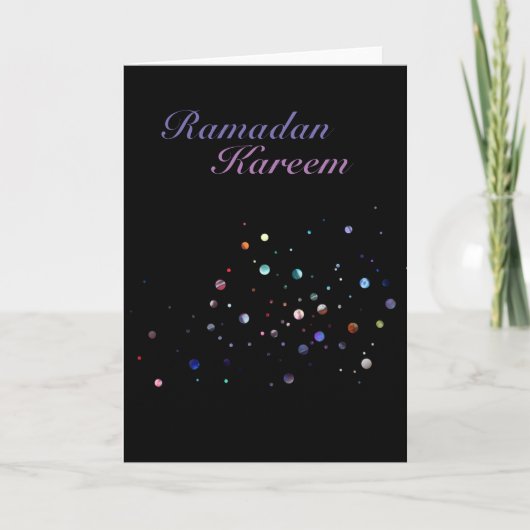 Ramadan Kareem Glitter Kaart (Voorkant)