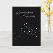 Ramadan Kareem Glitter Kaart (Gele Bloem)