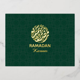 Ramadan Kareem Gold Foil Islamic  Folie Feestdagen Briefkaart