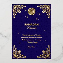 Ramadan Kareem Gold Foil Islamic Invitation Folie Uitnodiging