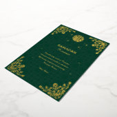 Ramadan Kareem Gold Foil Islamic Invitation Folie Uitnodiging (Gedraaid)