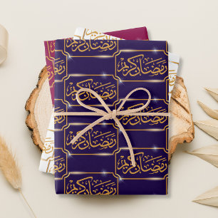 Ramadan Kareem Gold Lijst Inpakpapier Vel