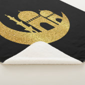 Ramadan Kareem Golden Helal Sherpa Deken (3/4)