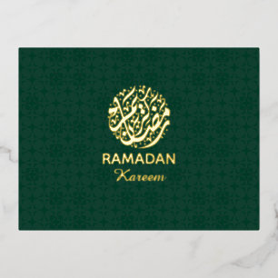 Ramadan Kareem Goud Folie Islamitisch Feestdagen Briefkaart
