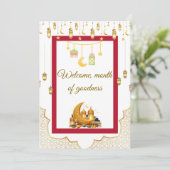 Ramadan Kareem Greeting Card Elegant Islamic Desig Kaart (Staand voorkant)