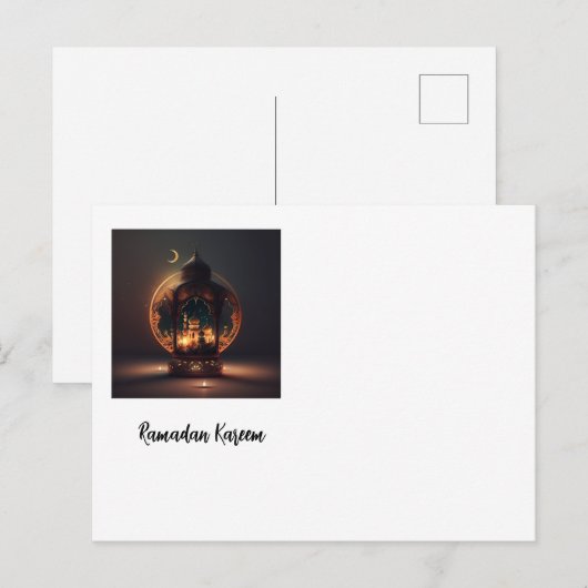 Ramadan Kareem Greetings Kaart (Voorkant / Achterkant)