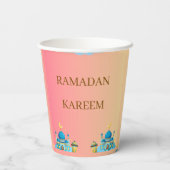 Ramadan Kareem Groet Papieren Bekers (Achterkant)