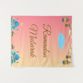 Ramadan Kareem Groet Wandkleed (Voorkant (horizontaal))