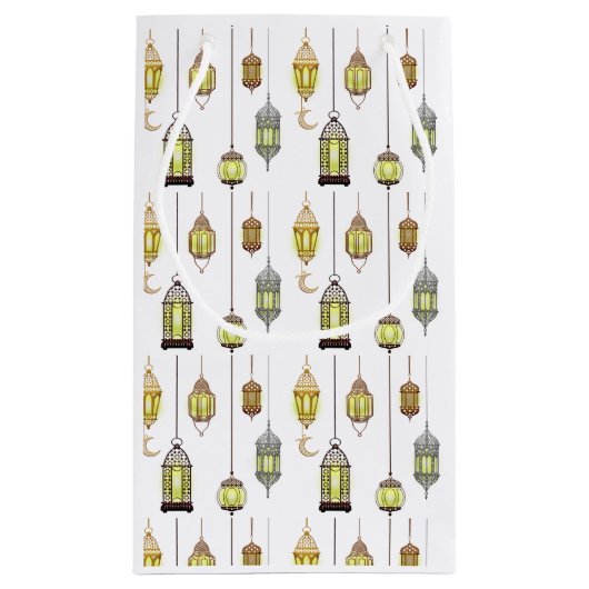 Ramadan Kareem Halve Maan Lantaarns Mubarak Islami Klein Cadeauzakje (Achterkant)