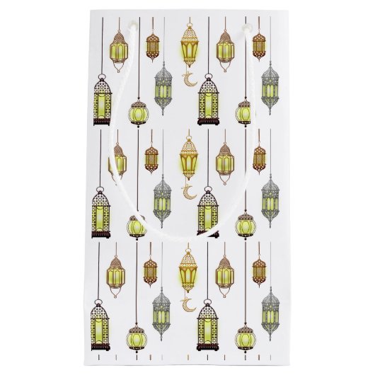 Ramadan Kareem Halve Maan Lantaarns Mubarak Islami Klein Cadeauzakje (Voorkant)