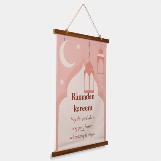 Ramadan Kareem Hangend Wandkleed (Gebogen)