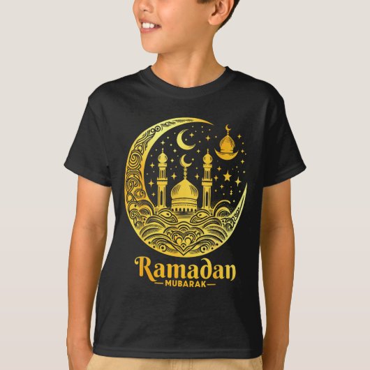 Ramadan Kareem Happy Fasting Ramadan Mubarak Islam T-shirt (Voorkant)
