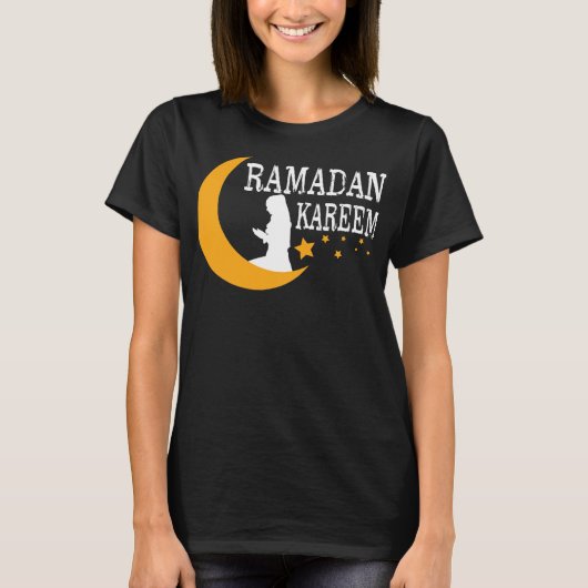 Ramadan Kareem Heilige Month Hijab Girl T-shirt (Voorkant)
