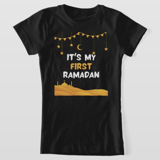 ramadan kareem het is mijn eerste islam voor mosli t-shirt (Laagn)