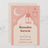 Ramadan Kareem Holiday Card Feestdagenkaart (Voorkant / Achterkant)