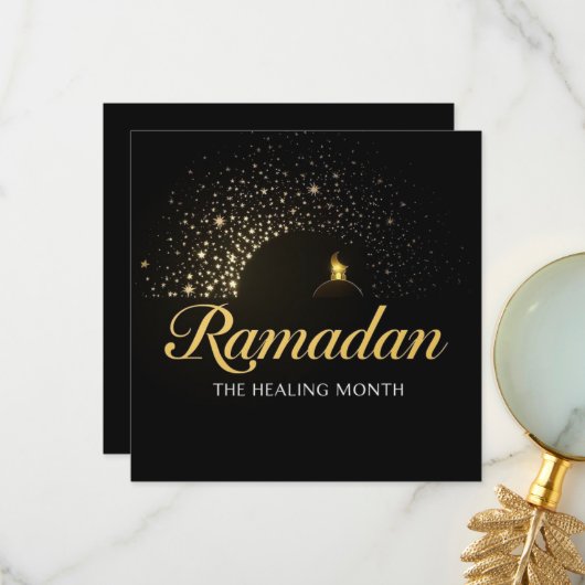 Ramadan Kareem holiday Personalized Card Bedankkaart (Voorkant / Achterkant in situ)