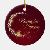 Ramadan Kareem holiday Personalized Card Keramisch Ornament (Voorkant)