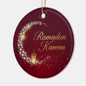 Ramadan Kareem holiday Personalized Card Keramisch Ornament (Links)