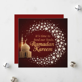 Ramadan Kareem holiday Personalized Elegant  Card Feestdagenkaart