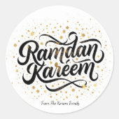 Ramadan Kareem holiday Ronde Sticker (Voorkant)