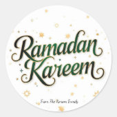 Ramadan Kareem holiday  Ronde Sticker (Voorkant)