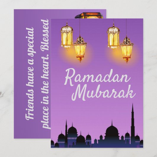 Ramadan Kareem Holiday Save The Date (Voorkant / Achterkant)