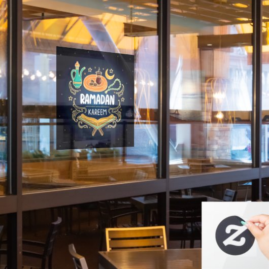 Ramadan Kareem Home of Business Raamsticker (Restaurant Raam)