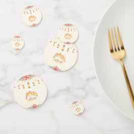 Ramadan Kareem Iftar Bloemen Waterverf Lantaarns Confetti