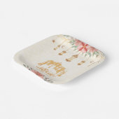 Ramadan Kareem Iftar Bloemen Waterverf Lantaarns Papieren Bordje (Gebogen)