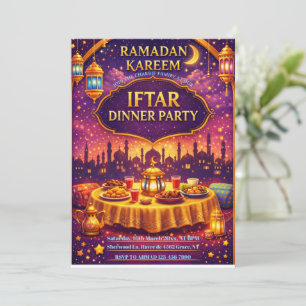 Ramadan Kareem Iftar-dinerfeest Uitnodiging