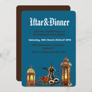 Ramadan Kareem Iftar Dinner party viering Kaart