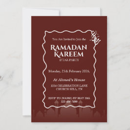 Ramadan Kareem Iftar Invitation Personalized Kaart