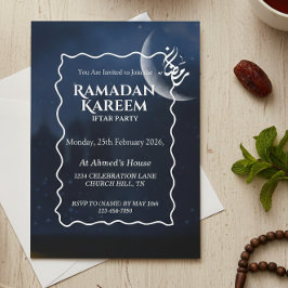 Ramadan Kareem Iftar Invitation Personalized Kaart