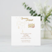 Ramadan Kareem Iftar uitnodiging (Staand voorkant)