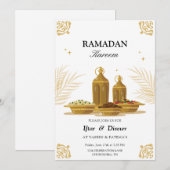 Ramadan Kareem Iftar-uitnodiging Kaart (Voorkant / Achterkant)
