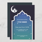 Ramadan kareem iftar-uitnodiging kaart (Voorkant / Achterkant)